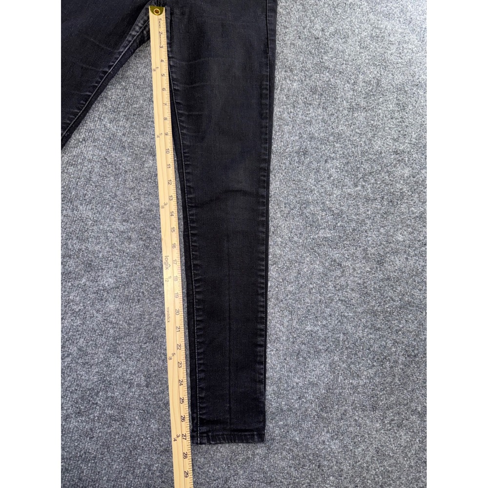 Levis 720 High Rise Super Skinny Jeans Faded Black Denim Womens 29 x 27 - Picture 8 of 13